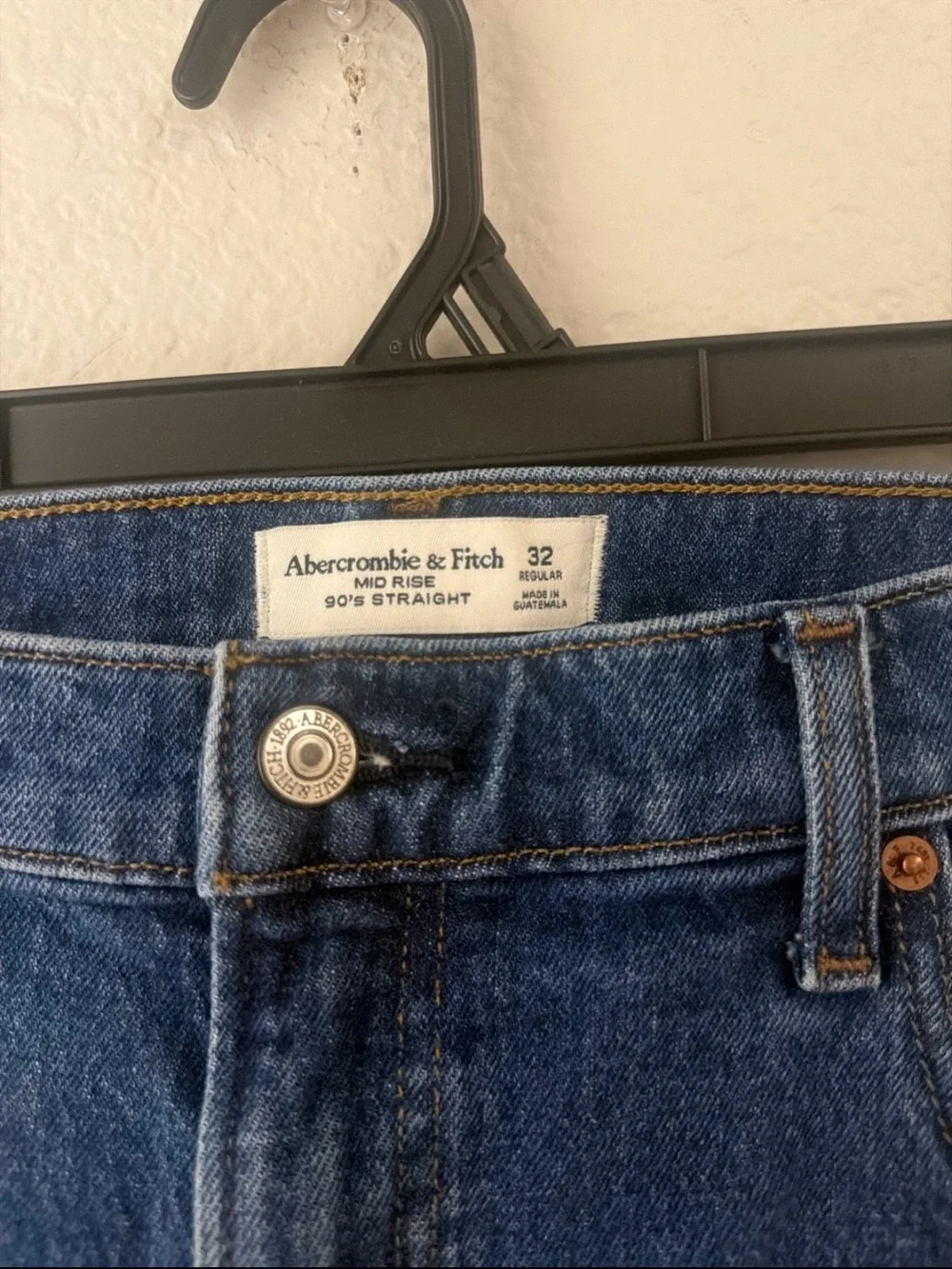 Abercrombie & Fitch Dark Blue Slim Straight Jeans